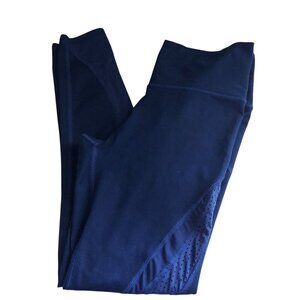 Aerie Offline Real Me 7/8 Hi Rise Leggings Women's size M Blue Vent Mesh NEW